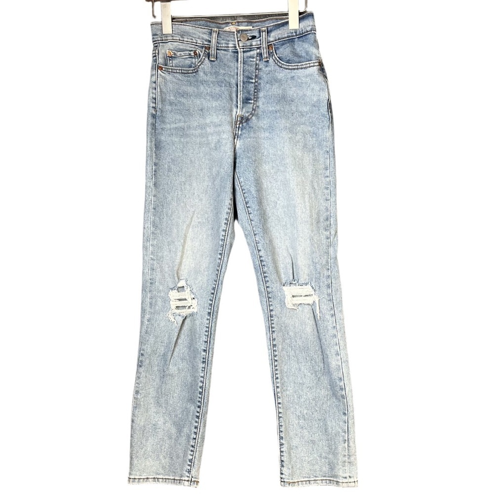 Levi’s Wedgie Straight Destroyed Women’s 27 W 27 L Premium Denim Jeans Stretch